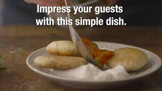 JustCook Tomato With Labneh and Crispy Pita Recipe [upl. by Adnoloy]