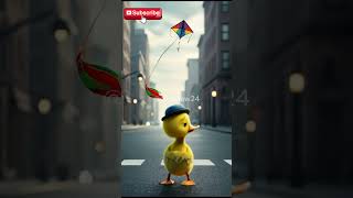 Sad Ducklings Kite Adventure 🦆✨  A Heartwarming Moment of Friendship ❤️ shortvideo short [upl. by Yde]