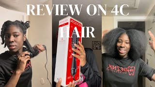 Revlon blow dryer brush on 4C Hair  Honest Review  Must Buy ‼️ [upl. by Norrv]