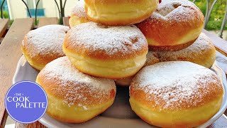 Berliner Tarifi  Alman çöreği Krapfen Donut  Bomboloni  Tam Ölçülü Tatlı Tarifleri [upl. by Sollows]