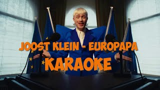 Joost Klein  Europapa Backing track karaoke no vocals [upl. by Hadihahs]