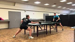 Neil Myatt vs Annie MacDonald Warrington Div 1 League Match 28324 [upl. by Nnylarac]