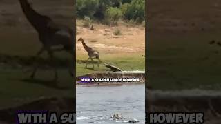 Crocodile vs Giraffe  Tactics for Hunting the Worlds Tallest Animal [upl. by Yatnahs]