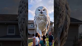 The Siberian Snowy Owl🦉 the largest Owl in the world shorts [upl. by Cavanagh937]