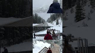 Banff in Winter calgary banff banffcanada jasper canada nepali snow love travel canmore [upl. by Leinod]