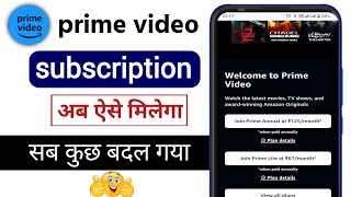 Amazon prime video subscription kaise le ll Amazon prime subscription kaise le 2024 ll new process [upl. by Akemehs]