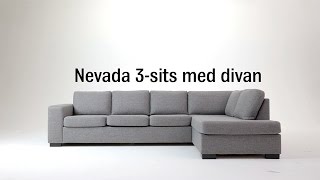 Soffa Nevada 3sits med divan  Mio [upl. by Sirred]