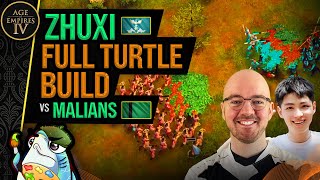 Demu vs loueMT  Zhu Xi Full Turtle Build vs Malians  AoE4 Highlight Games 37 [upl. by Baptist]