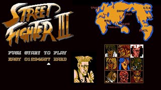 Street Fighter 3 NES Guile No Damage [upl. by Mccoy]