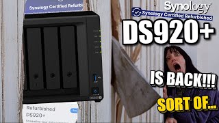 The Synology DS920 NAS is BACK  Well Sort OfSynology Certified Refurbished NAS [upl. by Tloc]