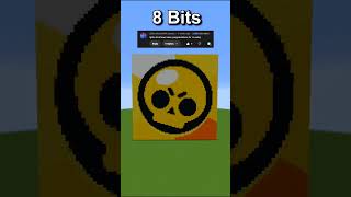 Minecraft Nostalgic Games Pixelart 64 bits 32 bits 16 bits 8 bits 4 bits 2 bits 1 bit [upl. by Gasparo]