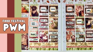 Plan With Me  Food Festival  September Mystery 2023  ft Glam Planner [upl. by Thunell]