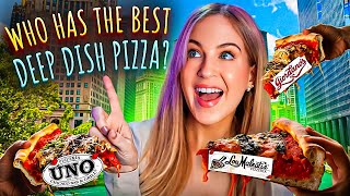 Taste Testing Chicagos quotBESTquot Deep Dish Pizzas [upl. by Akkin908]