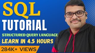 SQL TUTORIALS FOR BEGINNERS IN 45 HOURS  STRUCTURED QUERY LANGUAGE TUTORIALS  DBMS [upl. by Kampmann]