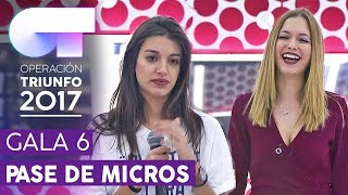 COMIÉNDOTE A BESOS  Ana Guerra y Mireya  Primer pase de micros para la Gala 6  OT 2017 [upl. by Ajax]