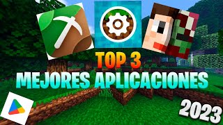 ✅LAS 3 MEJORES APLICACIÓNES PARA DESCARGAR E INSTALAR ADDONS TEXTURAS SHADERS Y MAPAS✅MINECRAFT PE [upl. by Nonohcle]