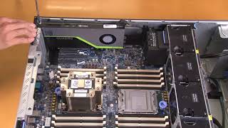 Lenovo ThinkSystem ST650 V2 installing a GPU adapter [upl. by Cassil]