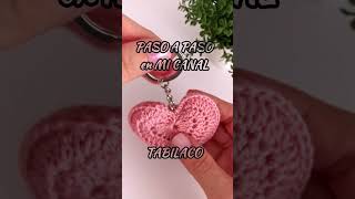 Llavero corazón crochet PARTE 5 FINAL crochet youtubeshorts tutorial tejer [upl. by Lincoln]