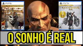 TRILOGIA REMASTERIZADA DE GOD OF WAR É quotCONFIRMADAquot  PRATA FALA SOBRE GUERRA DE CONSOLES [upl. by Enairb]