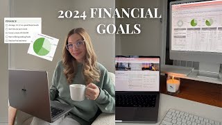 MY 2024 FINANCIAL GOALS amp how Im going to achieve them 💸 [upl. by Aynotak]