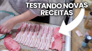 VOCÊS PRECISAM FAZER ESSA CARNE FICA UM ESPETÁCULO MERCADO BRASILEIRO😅 ELE QUE COME E EU QUE ENGORDO [upl. by Efrem]