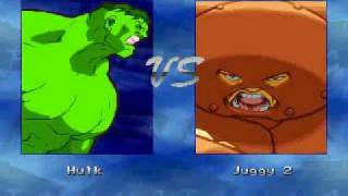 Juggernaut vs Hulk MUGEN [upl. by Arundel]