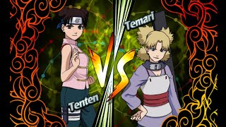 Tenten VS Temari  Naruto Clash of Ninja Revolution 2 [upl. by Kan105]