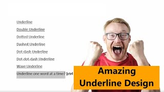 How to make Fancy Underline in Microsoft Word [upl. by Atteselrahc]