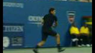 Roger Federer  Backhand Passing Shot CrossCourt [upl. by Halli502]