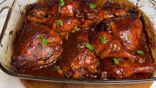 Easy Baked BBQ Chicken Recipe [upl. by Ajim]