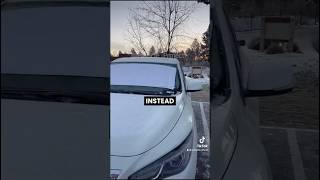 The best way to remove ice from a car [upl. by Kelby]