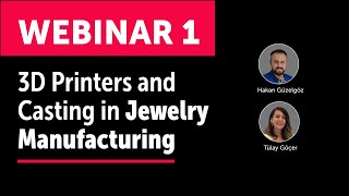 Jewelry Webinar 1 3D Printers and Casting in Jewelry Manufacturing Tips and QampA Session [upl. by Nnylf806]