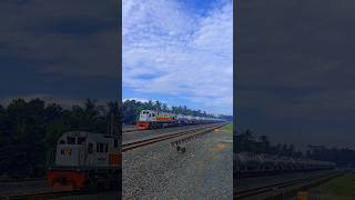 Kereta Api Pertamina 😱 keretaapi pertamina train railway [upl. by Ahsikym]