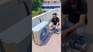 2 A C installation in kurukshetra H aryana airconditioner trending [upl. by Balkin]