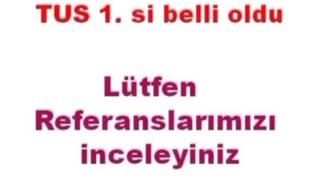 Tusev  Nisan 2023 Küçük Stajların Tus Referansları 2519 [upl. by Tiersten]