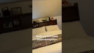 Made My Bed Frame carpentry carpenter woodworking youtube youtubeshorts [upl. by Eladnar932]