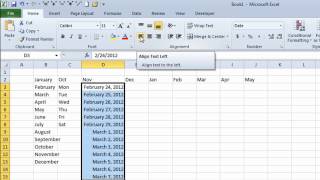 Excel Autofill  how to quickly enter Months Days Dates and Numbers without typing [upl. by Veronika263]