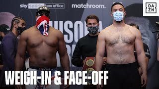 Derek Chisora amp Joseph Parker WeighIn FaceOff Ahead of Heavyweight Showdown [upl. by Ema850]