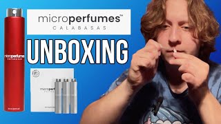 Microperfumes Unboxing Trying New Fragrances [upl. by Drofkcor]