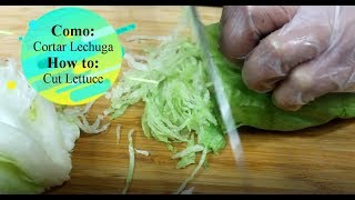 Como Cortar Lechuga  How to Cut Lettuce like a PRO [upl. by Us]