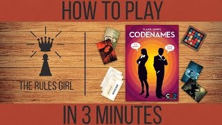 How to Play Codenames in 3 Minutes  The Rules Girl [upl. by Evvie261]