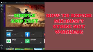 HOW TO FIX MICROSOFT STORE NOT WORKINGWINDOWS 10WINDOWS 11 [upl. by Stilwell]