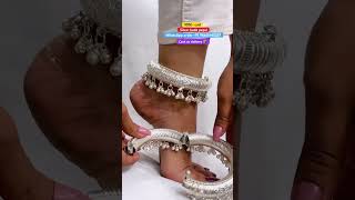 New designer silver kada payal with 65 discount on instant order shortvideo kadapayal [upl. by Atteval]