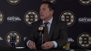 Bruce Cassidy On Bruins Point Streak quotIts Not Luckyquot [upl. by Annuhsal]