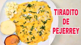 TIRADITO DE PEJERREY RICO 😋Y FACIL DE PREPARAR RECETA PERUANA [upl. by Erastatus]