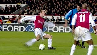 Dennis Bergkamp great lob goal vs Leverkusen  200102 HQ [upl. by Ainevuol]