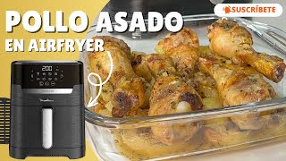 POLLO ASADO FÁCIL y RÁPIDO en AIRFRYER  RECETAS con FREIDORA DE AIRE [upl. by Sands]