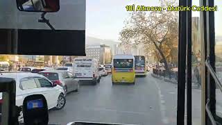 18İ Altınova  Atatürk Caddesi Ring Heykel Hatları [upl. by Margy]