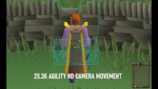 OSRS New Agility Method NO CAMERAMOUSE MOVEMENT 253k [upl. by Lashoh]