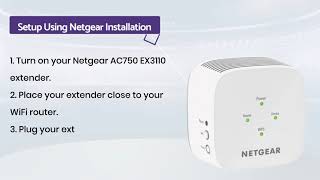 How To Configure amp Setup Netgear EX3110 AC750 WiFi Extender Setup [upl. by Cicero]